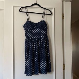 Polka dot mini dress